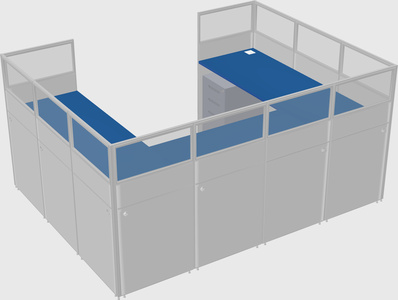 Cabine en u