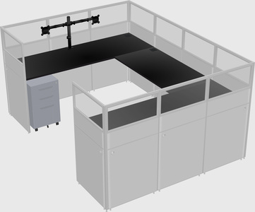Cabine en u