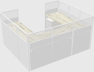 Cabine en u