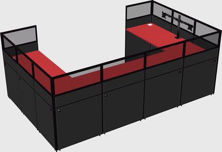 Cabine en u