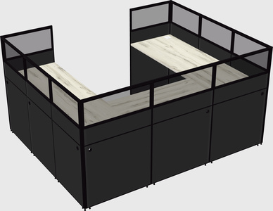 Cabine en u