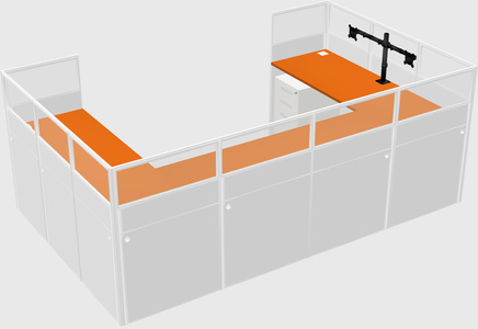 Cabine en u