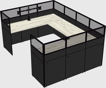Cabine en u