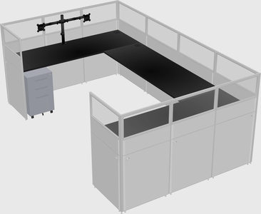 Cabine en u