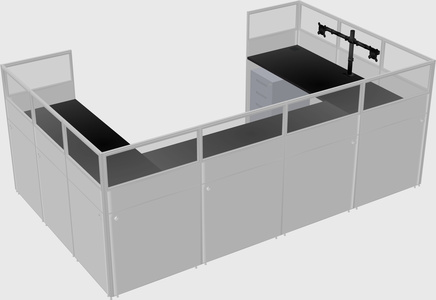 Cabine en u
