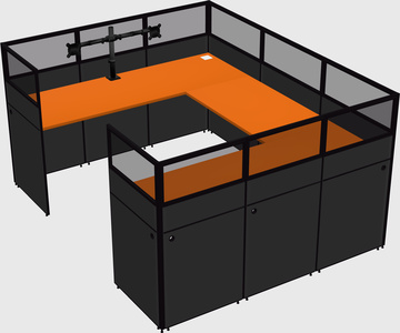 Cabine en u