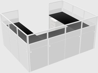 Cabine en u