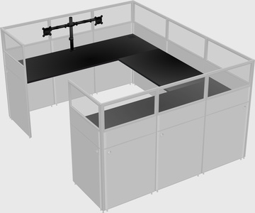 Cabine en u