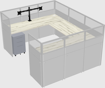 Cabine en u