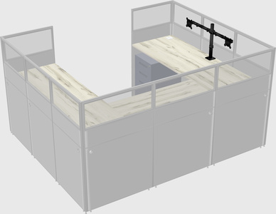Cabine en u