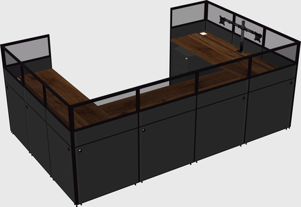 Cabine en u