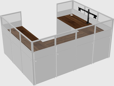 Cabine en u