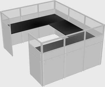 Cabine en u