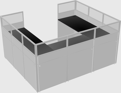 Cabine en u