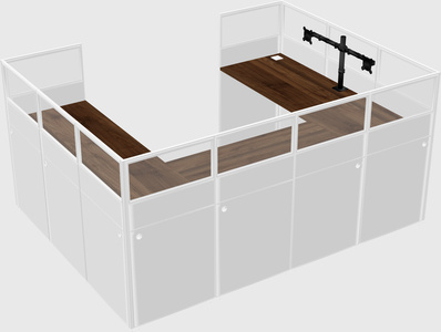 Cabine en u