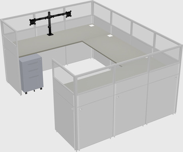 Cabine en u