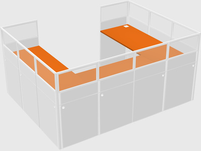 Cabine en u
