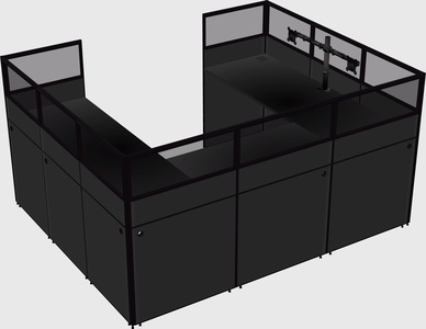 Cabine en u