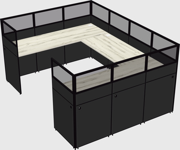Cabine en u