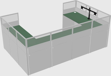 Cabine en u