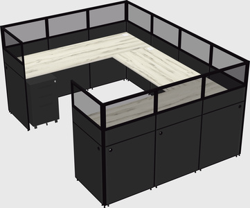 Cabine en u