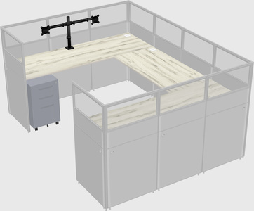 Cabine en u