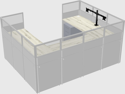 Cabine en u