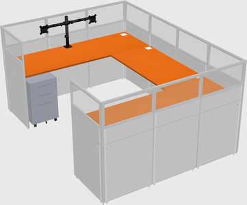 Cabine en u