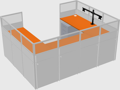 Cabine en u