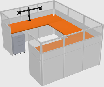Cabine en u