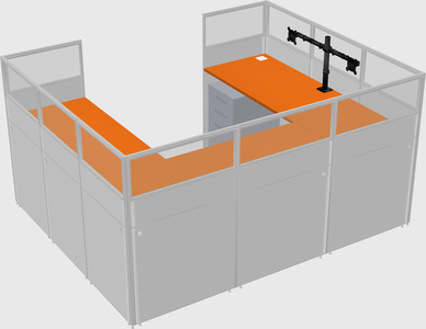 Cabine en u