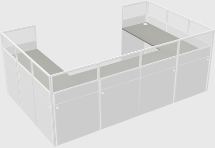 Cabine en u