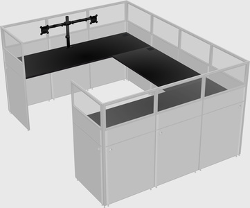 Cabine en u