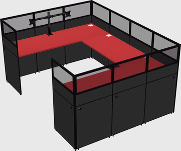 Cabine en u