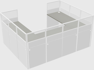 Cabine en u