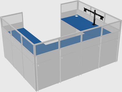 Cabine en u