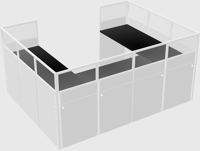 Cabine en u
