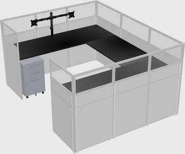 Cabine en u