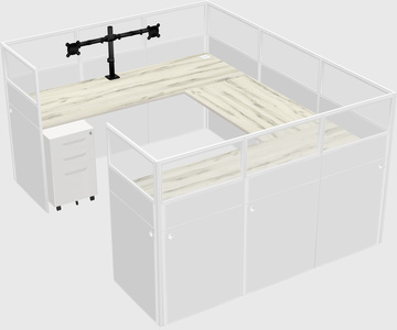 Cabine en u
