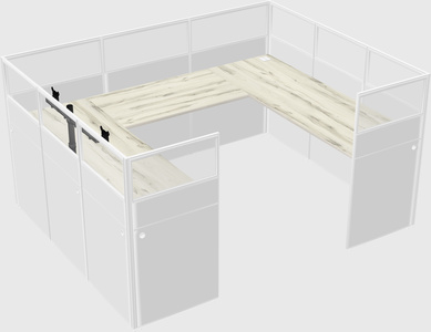 Cabine en u