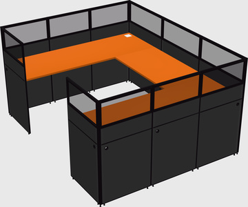 Cabine en u