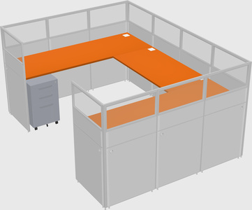 Cabine en u
