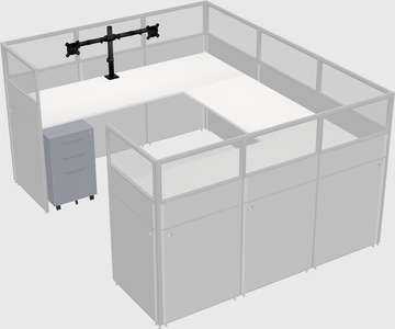 Cabine en u