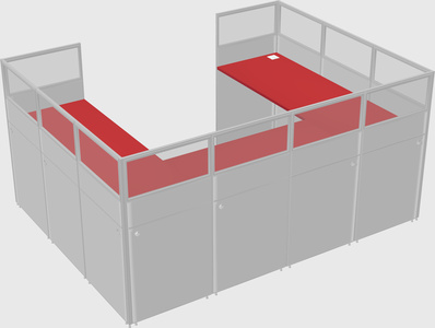 Cabine en u