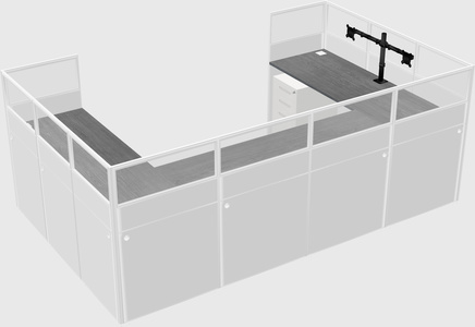 Cabine en u