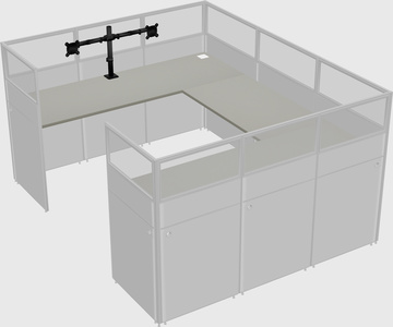 Cabine en u
