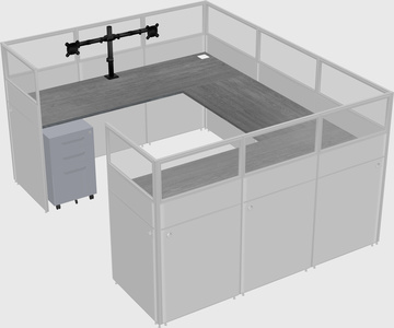 Cabine en u