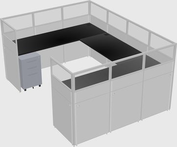 Cabine en u