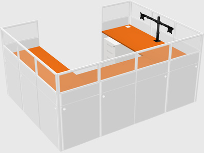 Cabine en u