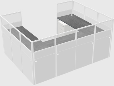 Cabine en u